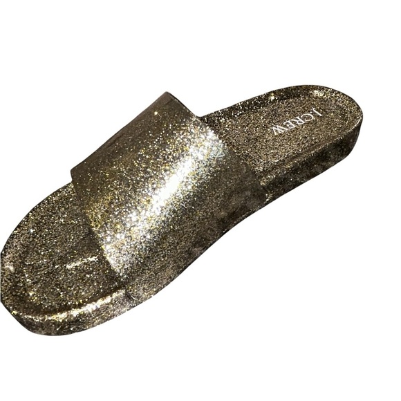 J. Crew Sparkling Gold Slide Women’s Sandals New size 8 - Picture 7 of 11